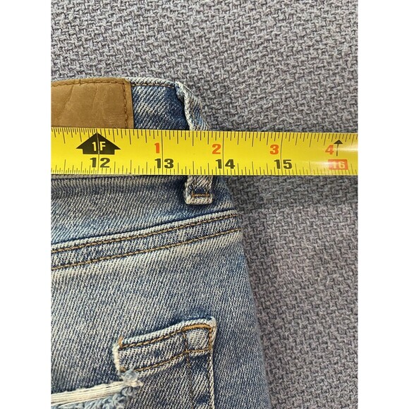 AMERICAN EAGLE High Rise Distressed Mom Jeans Size  2 Short - Picture 5 of 13